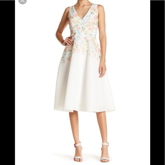 ERIN by Erin Fetherston flower V-neck Dress NWT - Picture 1 of 4